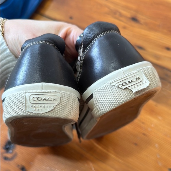 Coach Brown Casual Low Too Sneakers Shoes size 8.5 - Picture 3 of 11